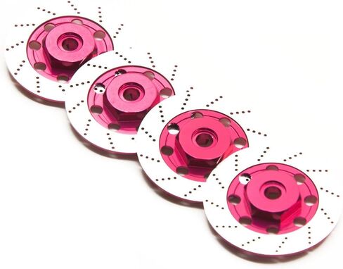4pcs morfum rc Aluminium reloy hex hex drift rem reim tires disc hub brake discible مع sakura d4 awd rwd 1/10 rc drift carler reprage parts (purple) in Kuwait