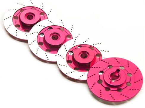 4pcs morfum rc Aluminium reloy hex hex drift rem reim tires disc hub brake discible مع sakura d4 awd rwd 1/10 rc drift carler reprage parts (purple) in Kuwait