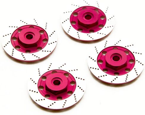 4pcs morfum rc Aluminium reloy hex hex drift rem reim tires disc hub brake discible مع sakura d4 awd rwd 1/10 rc drift carler reprage parts (purple) in Kuwait