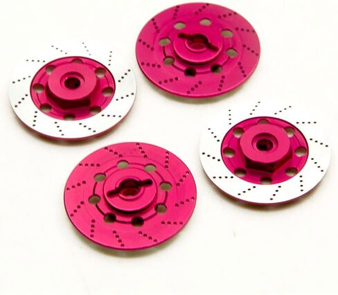 4pcs morfum rc Aluminium reloy hex hex drift rem reim tires disc hub brake discible مع sakura d4 awd rwd 1/10 rc drift carler reprage parts (purple) in Kuwait