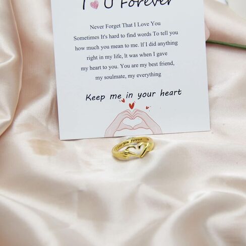 Adjustable Hand Heart Irish Claddagh Ring, Love Heart Claddagh Couple Ring Promise for Women, Heart Jewelry Valentine's Day Rings Mothers Day Valentines Holiday friends in Kuwait