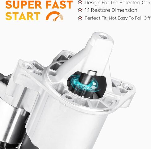 Starter for Chrysler 300 2005-2010 v6 2.7L 3.5L, Dodge Challenger 2009-2010 3.5L, Charger 2006-2010 V6 2.7L 3.5L, Magnum 2005-2008 V6 2.7L 3.5L, SMT0342 410-48137 M0T32671 in Saudi Arabia