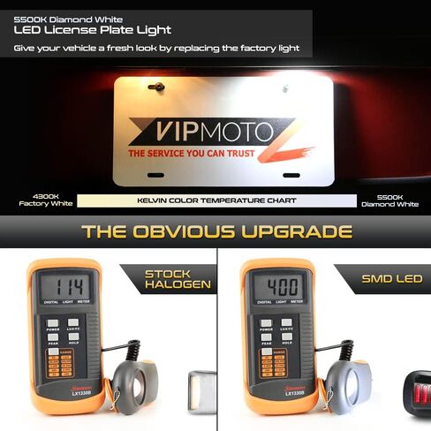 VIPMOTOZ Full LED Rear License Plate Lights Lamps w/Red Strips Compatible With 1998-2004 Compatible with Nissan Frontier 1994-2004 Xterra Chrome Housing Clear Lens in Saudi Arabia