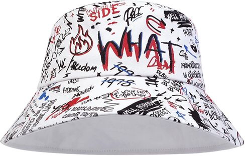 Mrotrida Fire Bucket Hats for Women Outdoor Fashion Fire Patterned Fisherman Hat Blaze Print Hats in Kuwait