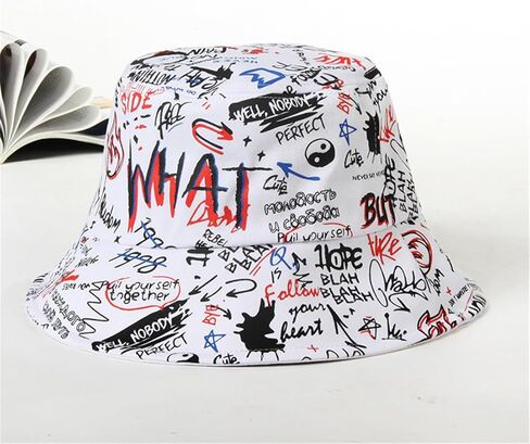 Mrotrida Fire Bucket Hats for Women Outdoor Fashion Fire Patterned Fisherman Hat Blaze Print Hats in Kuwait