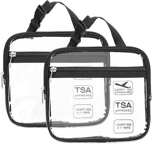 Clear Travel Bag with Tsa Approved Toiletry Bag Hanging Toiletry Bag in Kuwait