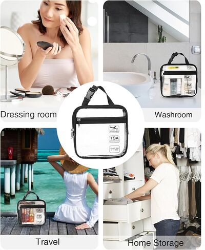 Clear Travel Bag with Tsa Approved Toiletry Bag Hanging Toiletry Bag in Kuwait
