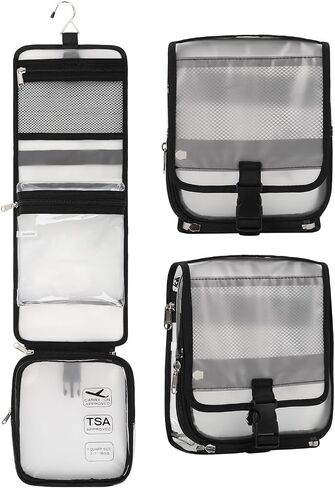Clear Travel Bag with Tsa Approved Toiletry Bag Hanging Toiletry Bag in Kuwait