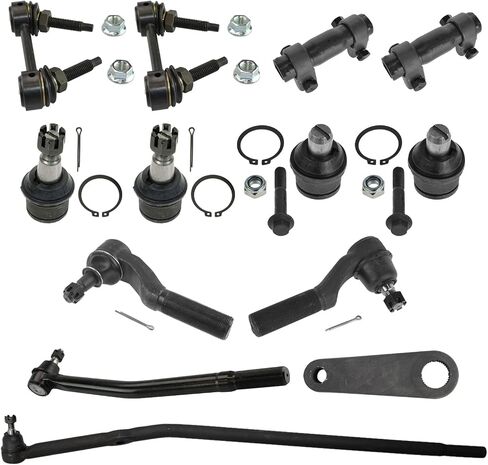 TRQ Front Ball Noints & Tie Rods Fits 2008-2014 Ford E-150 E-250 2008-2019 E-350 in Saudi Arabia