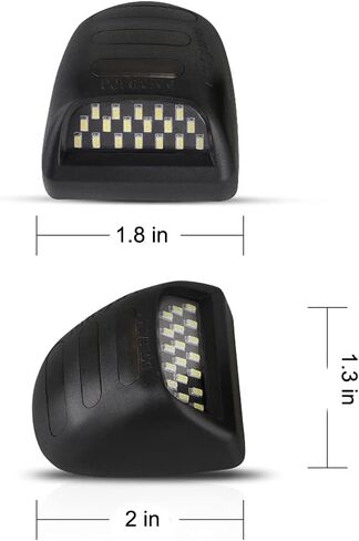 White LED License Plate Lights Tag Lamp Assembly for Cadillac Escalade ATS,2015-2020 Chevy Tahoe Suburban Malibu/GMC Yukon XL, 2pcs Rear License Plate Lamp in Saudi Arabia