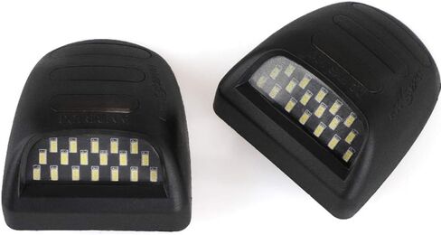 White LED License Plate Lights Tag Lamp Assembly for Cadillac Escalade ATS,2015-2020 Chevy Tahoe Suburban Malibu/GMC Yukon XL, 2pcs Rear License Plate Lamp in Saudi Arabia