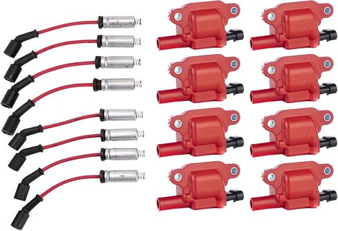 TRQ Ignition Kit Ignition Coil Sparks Slips مجموعة سلك متوافقة مع 16-21 كاديلاك 14-21 شيفروليه 14-20 GMC in Saudi Arabia
