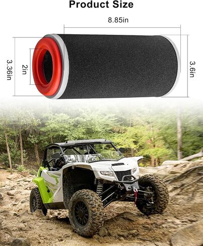 مرشح الهواء مناسب لـ Hisun-UTV 500 700 Axis Massimo-MSU Alligator 700-4 Bennche-Bigh-700hd Cowboy Excalibur Utv500-4 Menards Yardsport YS500 SuperMach UTV700-BF-TL استبدال 17104-115-0000 in Saudi Arabia