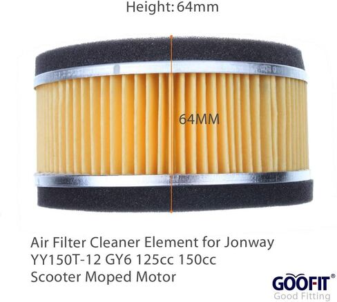 GOOFIT Air Filter Cleaner Element for Jonway YY150T-12 GY6 125cc 150cc Scooter Moped Motor in Saudi Arabia