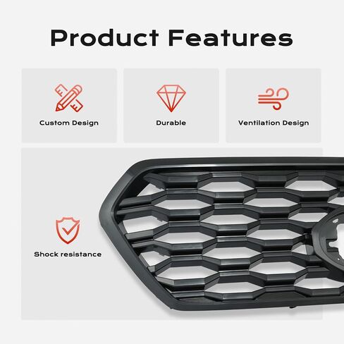 شبكة LED الشبكية العلوية الكاربال الأمامية متوافقة مع 2012-2015 Toyota Tacoma مع مصابيح LED أسود in Kuwait