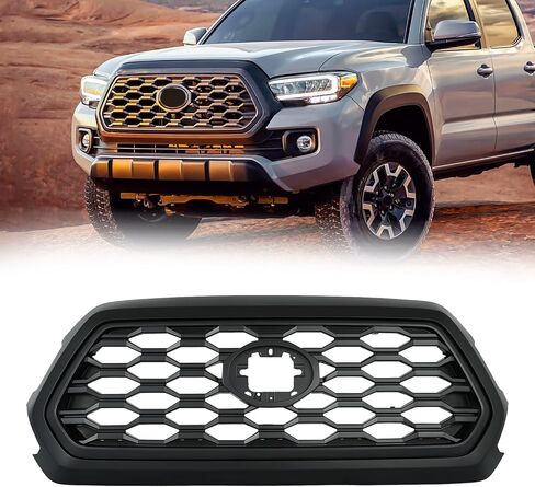 شبكة LED الشبكية العلوية الكاربال الأمامية متوافقة مع 2012-2015 Toyota Tacoma مع مصابيح LED أسود in Kuwait