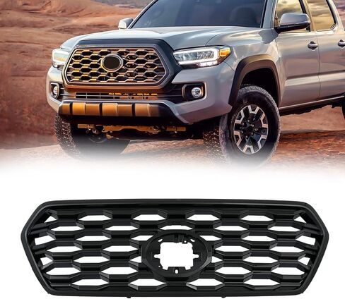 شبكة LED الشبكية العلوية الكاربال الأمامية متوافقة مع 2012-2015 Toyota Tacoma مع مصابيح LED أسود in Kuwait