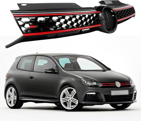 Front Upper Hood Grille Honeycomb Mesh Replacement for Golf GTI 2010 2011 2012 2013 in Saudi Arabia