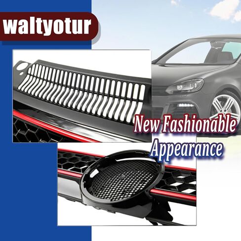 Front Upper Hood Grille Honeycomb Mesh Replacement for Golf GTI 2010 2011 2012 2013 in Saudi Arabia