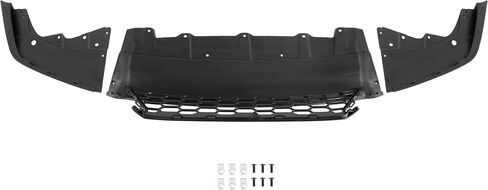 Front Lower Grill Compatible with 2017-2019 Honda Civic EX/EX-L/LX Bumper Face Bar Grille Plastic(PP) Replacement for HO1036128 71102TGGA00 Painted Gloss Black in Saudi Arabia