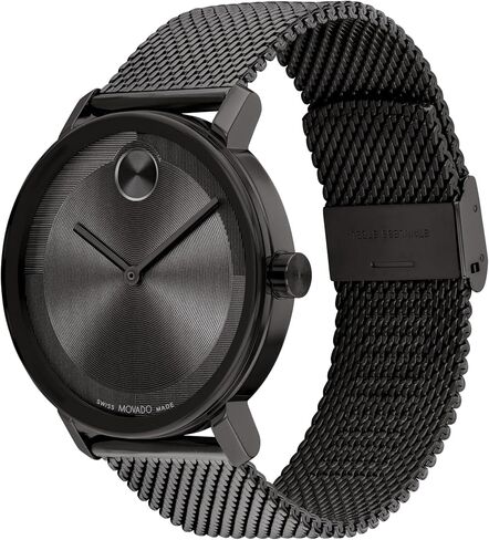 Movado Bold Evolution 2.0 Men's Watch - Swiss Quartz Movement, Stainless Steel Mesh Bracelet - 3 ATM Water Resistance - Luxury Fashion Timepiece for Him - 40mm in Saudi Arabia