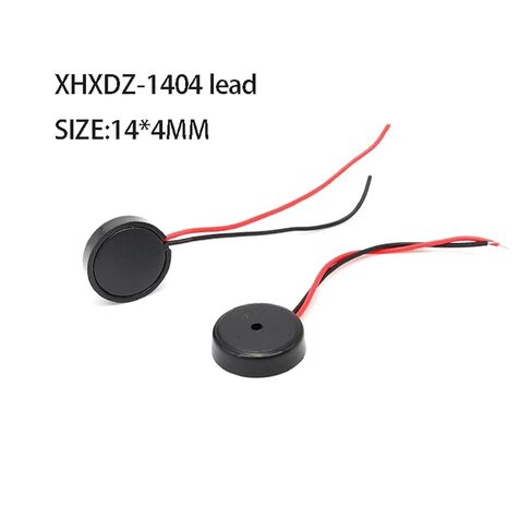 100pcs 1404 Passive piezoelectric Welding Wire Buzzer 14 * 4MM AC with Wire Low Power Consumption Instrument Buzzer in Saudi Arabia