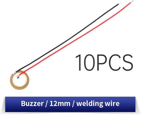 10PCS Buzzer Piezoelectric Ceramic Wafer Plates Dia 35/50MM with Wire Size Ranging from 12MM to 35MM(Wire-35mm-10PCS) in Kuwait