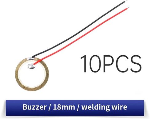 10PCS Buzzer Piezoelectric Ceramic Wafer Plates Dia 35/50MM with Wire Size Ranging from 12MM to 35MM(Wire-35mm-10PCS) in Kuwait