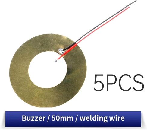 10PCS Buzzer Piezoelectric Ceramic Wafer Plates Dia 35/50MM with Wire Size Ranging from 12MM to 35MM(Wire-35mm-10PCS) in Kuwait