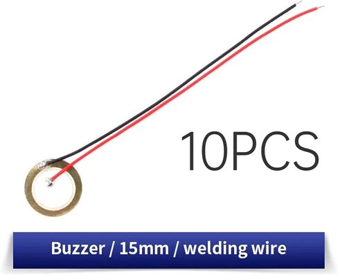 10PCS Buzzer Piezoelectric Ceramic Wafer Plates Dia 35/50MM with Wire Size Ranging from 12MM to 35MM(Wire-35mm-10PCS) in Kuwait