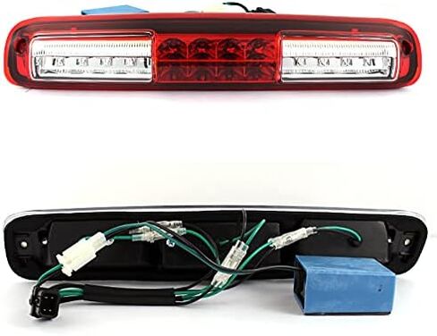 AKKON - For [Full LED Set] 03-06 Chevy Silverado | GMC Sierra Red Clear LED Tail Lights + 3rd Brake Lamp Combo in Saudi Arabia