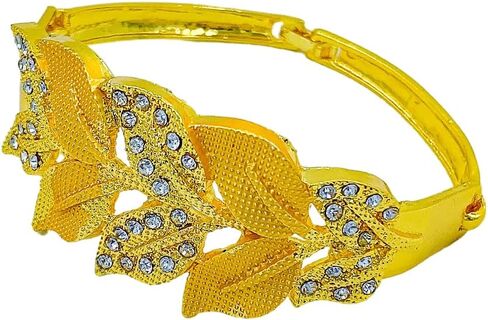 مجموعة مجوهرات قلادة ذهبية مجموعة سوار ذهبي الدائرية إكسسوارات المجوهرات الزفاف مجموعة للنساء الزفاف in Kuwait