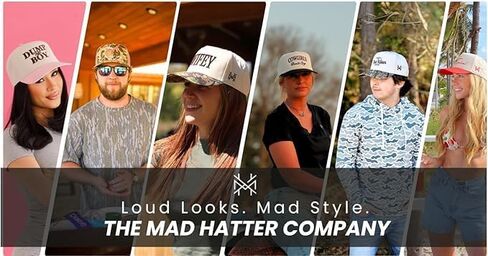 The Mad Hatter, Men & Women’s Trucker Hat, Premium Adjustable Snapback for Everyday Wear, Bait & Tackle in Kuwait