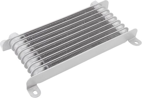 8-Layer Aluminum Motorcycle Oil Cooler for 50ml to 250ml Bikes, Quick Heat Dissipation, Reduced Wear and Easy Direct Fit Installation in Saudi Arabia
