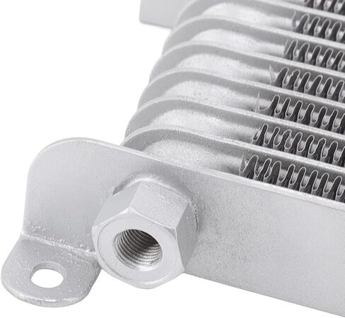 8-Layer Aluminum Motorcycle Oil Cooler for 50ml to 250ml Bikes, Quick Heat Dissipation, Reduced Wear and Easy Direct Fit Installation in Saudi Arabia