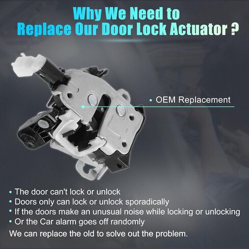 uxcell Replacement Front Left Driver Side Power Door Lock Actuator Motor for Ford for Ranger 2005-2011 Door Latch Actuator Assembly Replace No.4L5Z1021813AA/8L5Z1021813A Silver Tone in Saudi Arabia
