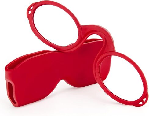 REAVEE Ultra Slim Armless Reading Glasses for Men Women, Small and Flat Readers Compact Pocket Size with Stick-on Case Holder in Kuwait