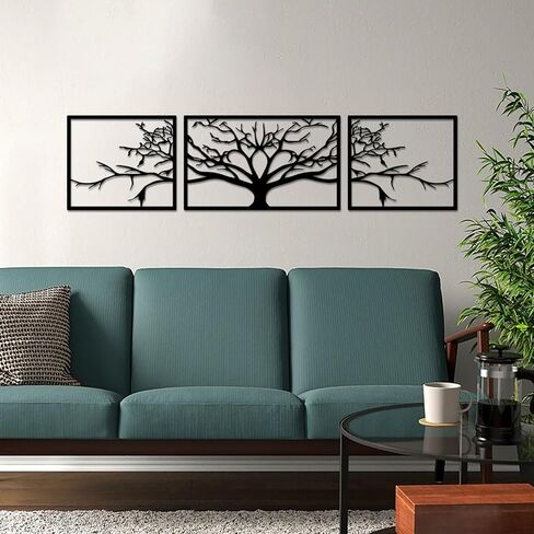 cape leadwort 3Pcs Tree of Life Wall Art, Metal Tree Life Wall Decor, Tree of Life Wall Hanging, Family Tree Wall for Bathroom Kitchen Living Room Bedroom in Kuwait
