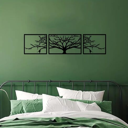 cape leadwort 3Pcs Tree of Life Wall Art, Metal Tree Life Wall Decor, Tree of Life Wall Hanging, Family Tree Wall for Bathroom Kitchen Living Room Bedroom in Kuwait