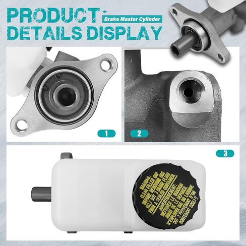 13-4100 Brake Master Cylinder Compatible with Nissan and Infiniti Vehicles - TITAN 2008-2011/2014-2015, Armada 2008-2015, QX56 2008-2010 - Replace# 460107S20A, M630583, 13-4100 in Saudi Arabia