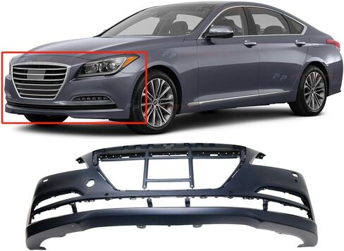 FITPARTS متوافق مع غلاف المصد الأمامي 2010 2011 2012 HYUNDAI GENESS CUPE 10 11 12. NEW & PERED HY1000180 615343714813 in Kuwait