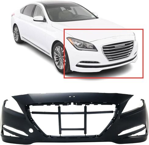 FITPARTS متوافق مع غلاف المصد الأمامي 2010 2011 2012 HYUNDAI GENESS CUPE 10 11 12. NEW & PERED HY1000180 615343714813 in Kuwait