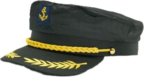 Yacht Captain Hat, Adjustable Captain Hat for Men and Women,Sunglasses Sailor Ship Cap, Adult Boat Captain Hat, Sailor hat Cosplay Costume Accessory (White) in Saudi Arabia