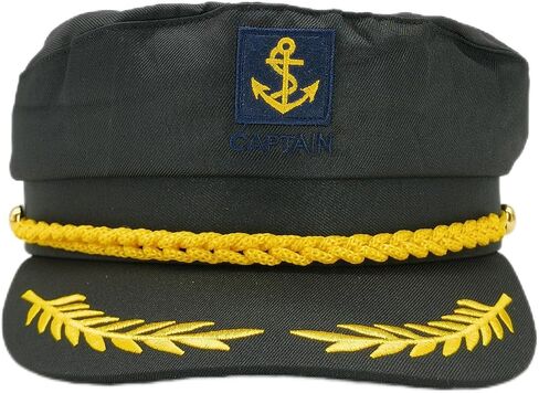Yacht Captain Hat, Adjustable Captain Hat for Men and Women,Sunglasses Sailor Ship Cap, Adult Boat Captain Hat, Sailor hat Cosplay Costume Accessory (White) in Saudi Arabia