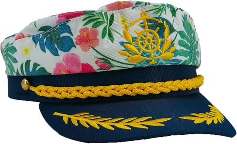Yacht Captain Hat, Adjustable Captain Hat for Men and Women,Sunglasses Sailor Ship Cap, Adult Boat Captain Hat, Sailor hat Cosplay Costume Accessory (White) in Saudi Arabia