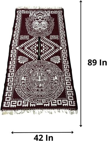 Authentic Handmade Mexican Gaban Poncho – Artisan-Made, Featuring Traditional Mexican Designs (89" x 42"), No Hood in Saudi Arabia