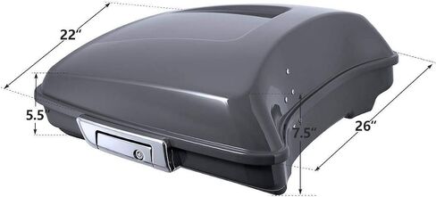 TCMT ABS Razor Gunship Pack Trunk Fit for Harley Tour Pack Street Glide Special Flhxs Road Glide Glide Flhr Road King Flhr Road Glide Special Fltrxs 2014-2025 in Saudi Arabia