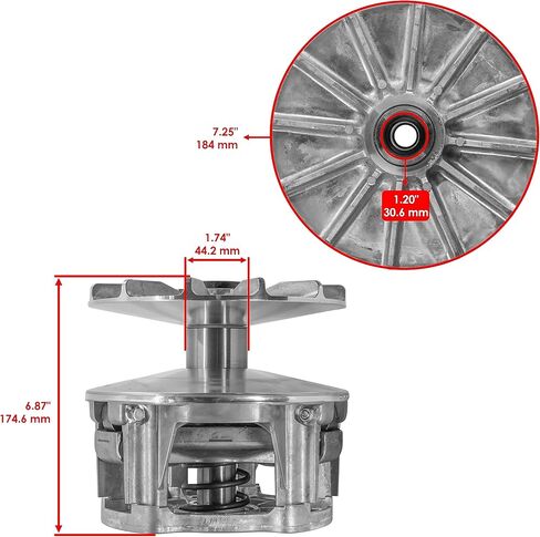 Caltric الأساسي محرك الأقراص مع أداة متوافقة مع Polaris General 1000 XP XP4 2020-2023 (غير EBC) / RZR Trail S 1000 EPS 2023-25 (غير EBC) in Saudi Arabia