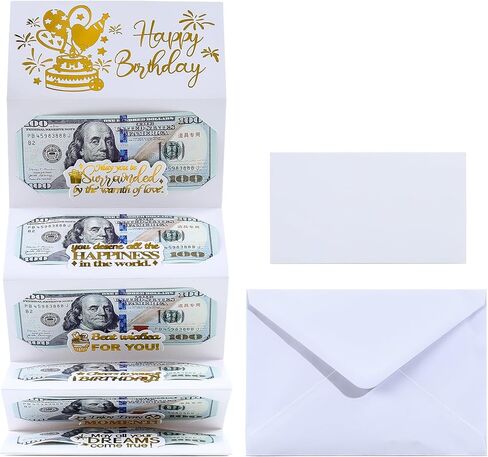 مظروف أموال عيد الميلاد للهدايا النقدية ، مفاجأة مظروف نقدي للرجال ، أطفال ، بطاقة هدية عيد ميلاد للرجال فتيات الفتيات in Kuwait