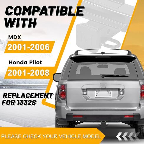 ECOTRIC Class 3 Trailer Hitch Tow 2'' Receiver Compatible with 2001-2006 MDX / 2001-2008 Honda Pilot Replacement for 13328 in Saudi Arabia